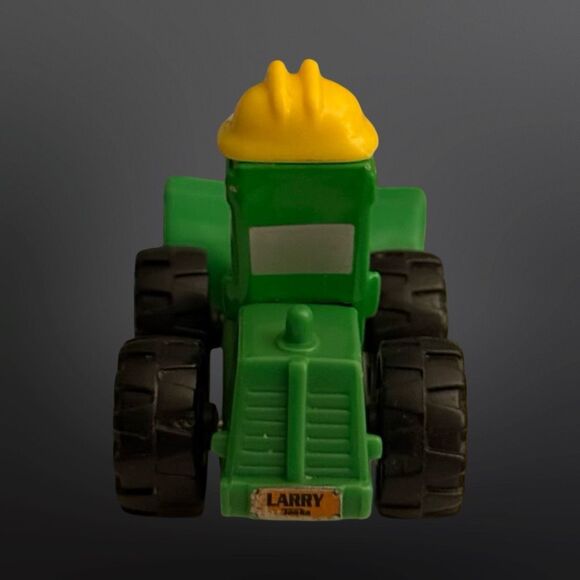 2008 Tonka Hasbro Mastio Larry Loader Green Plastic Yellow Construction Hat A7 - Picture 3 of 8